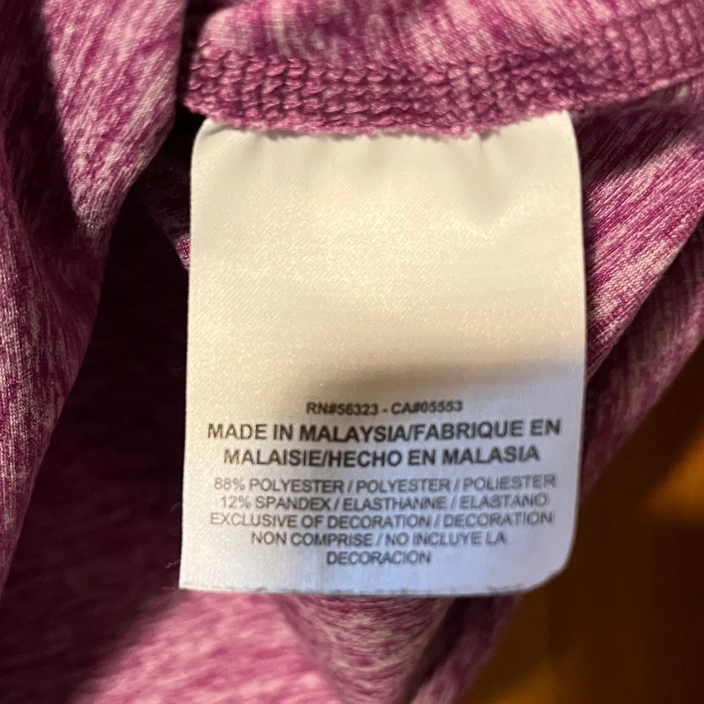 Nike Women's Heathered Purple Long Sleeve Top